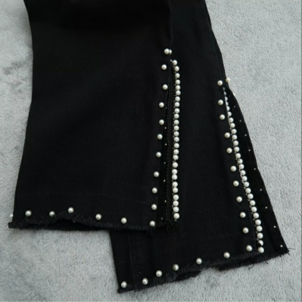 Women's Black Jeans By Blue Desire, Midrise Sz 9, 29x26 - Picture 6 of 14